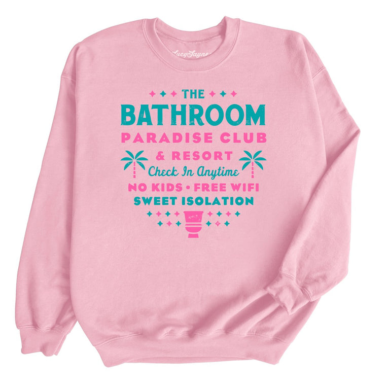 The Bathroom Paradise Club - Light Pink - Unisex Sweatshirt