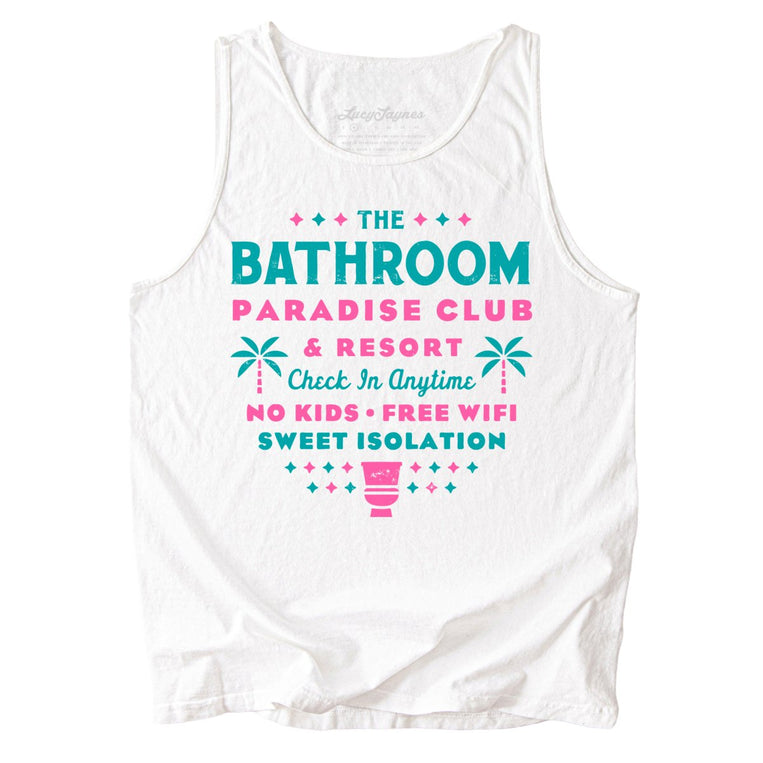 The Bathroom Paradise Club Comfort Colors Graphic Tank Top