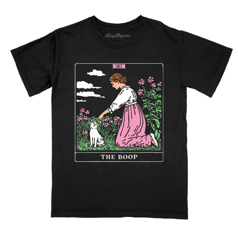 The Boop Tarot Card - Black - Comfort Colors Tee
