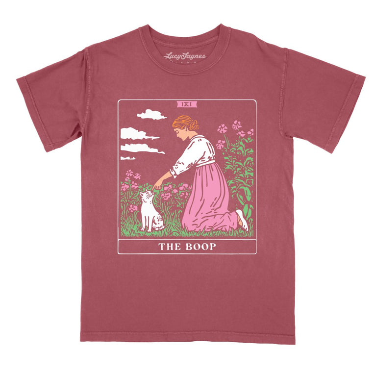 The Boop Tarot Card - Brick - Comfort Colors Tee