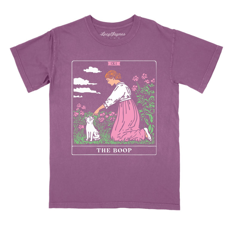The Boop Tarot Card - Berry - Comfort Colors Tee