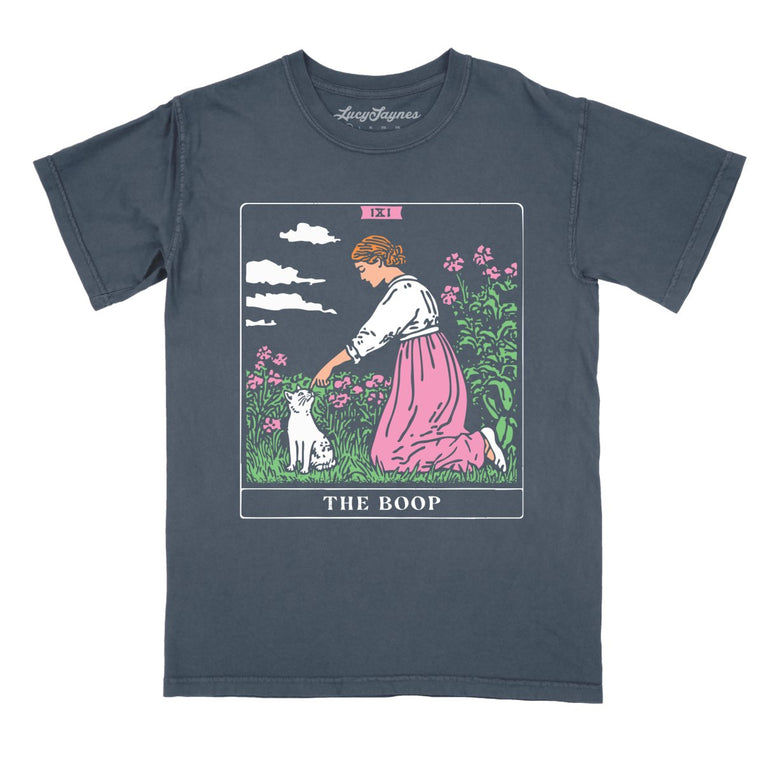 The Boop Tarot Card - Denim - Comfort Colors Tee