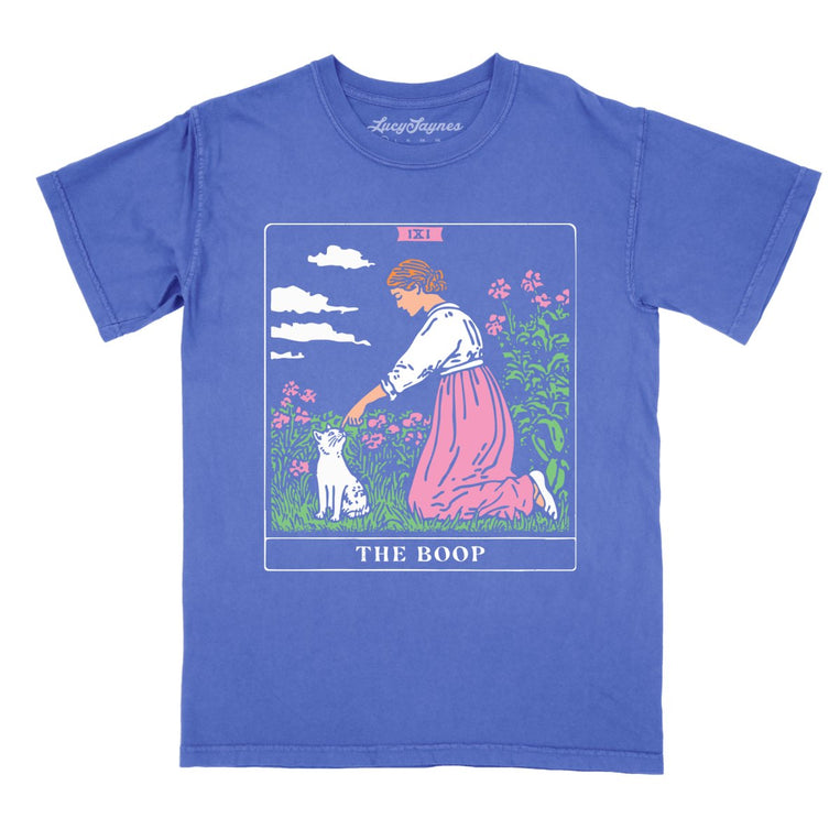 The Boop Tarot Card - Flo Blue - Comfort Colors Tee