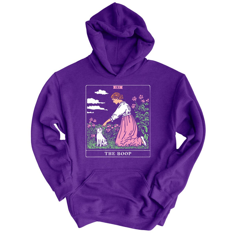 The Boop Tarot Card - Purple - Unisex Hoodie