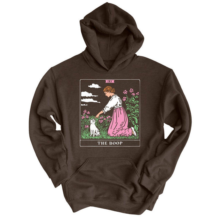 The Boop Tarot Card - Dark Chocolate - Unisex Hoodie