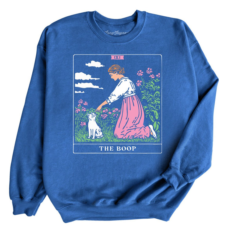 The Boop Tarot Card - Royal - Unisex Sweatshirt