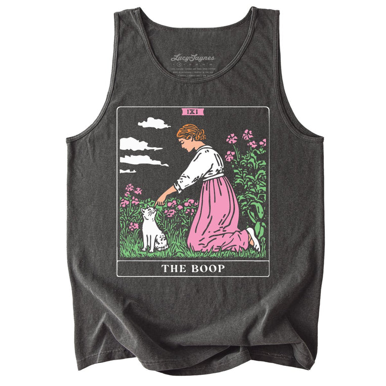 The Boop Tarot Card Comfort Colors Graphic Tank Top