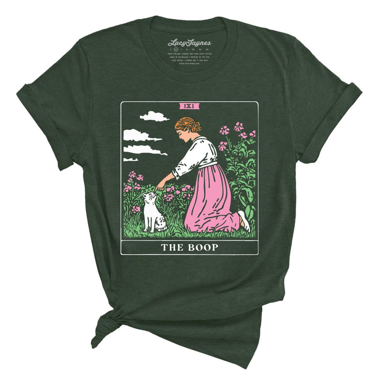 The Boop Tarot Card - Heather Forest - Unisex T-Shirt