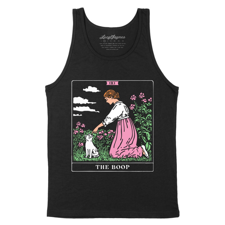 The Boop Tarot Card - Black - Unisex Tank Top
