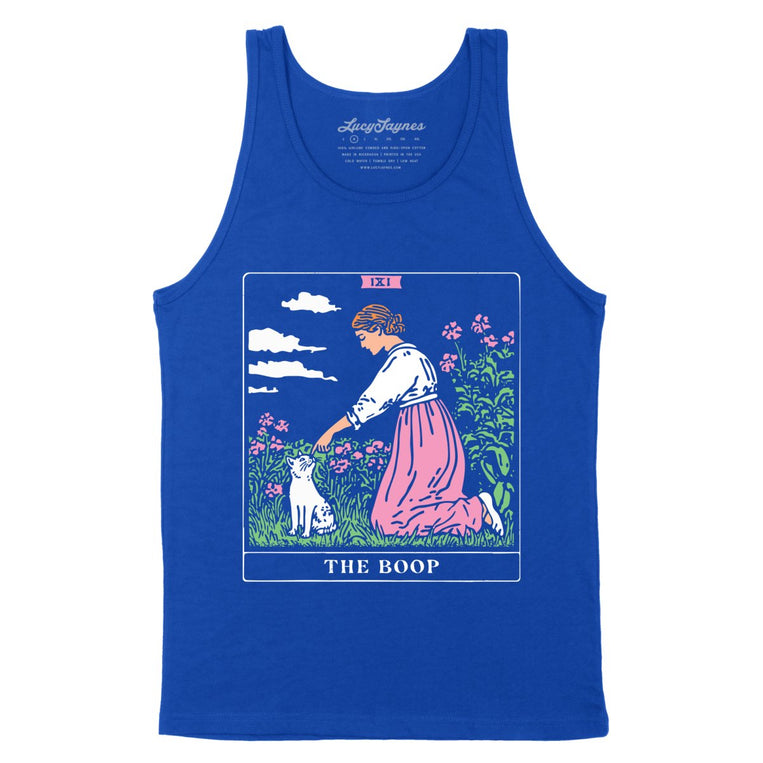 The Boop Tarot Card - True Royal - Unisex Tank Top