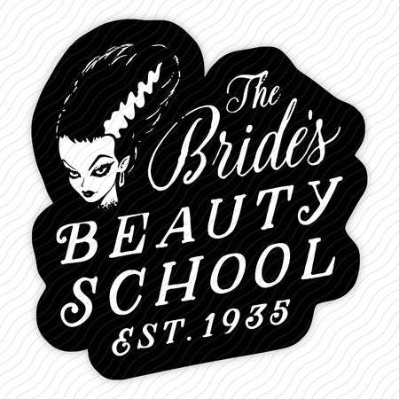 The Bride's Beauty School Sticker