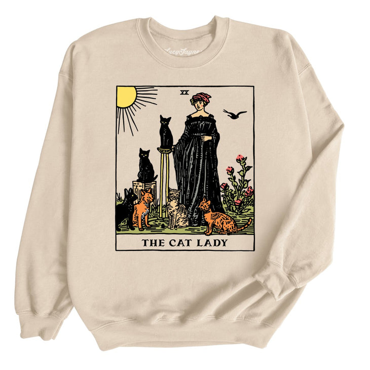 The Cat Lady Tarot Card Sweatshirt