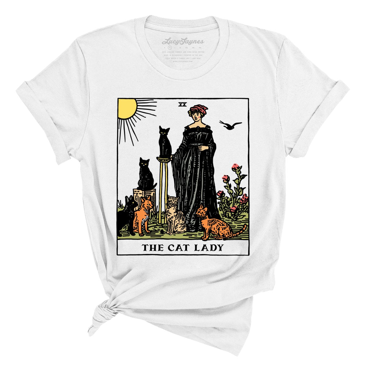 The Cat Lady Tarot Card Tee – Lucy Jaynes