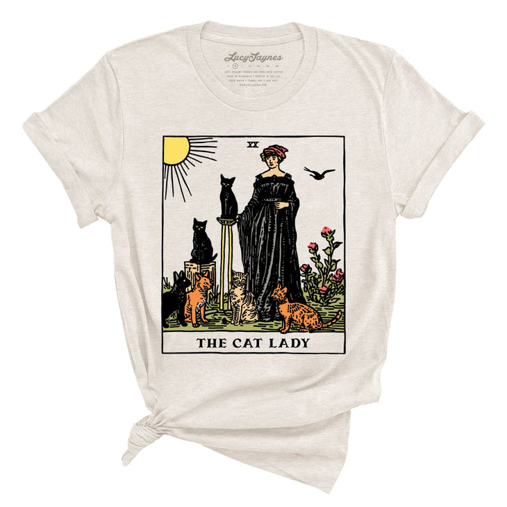 The Cat Lady Tarot Card Tee
