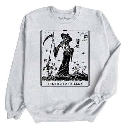The Cowboy Killer Tarot Card Sweatshirt