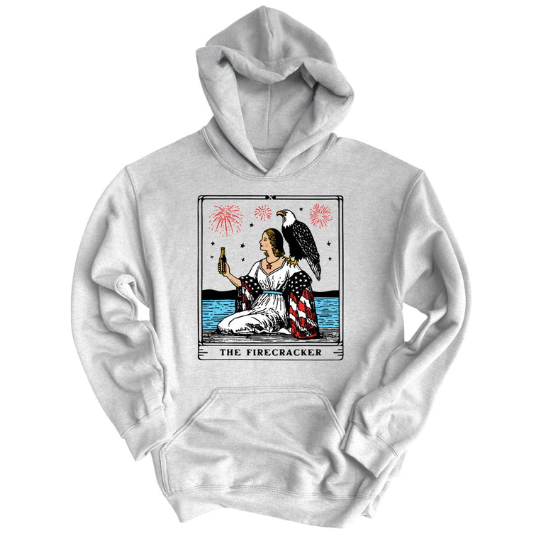The Firecracker Tarot Card - Ash - Unisex Hoodie