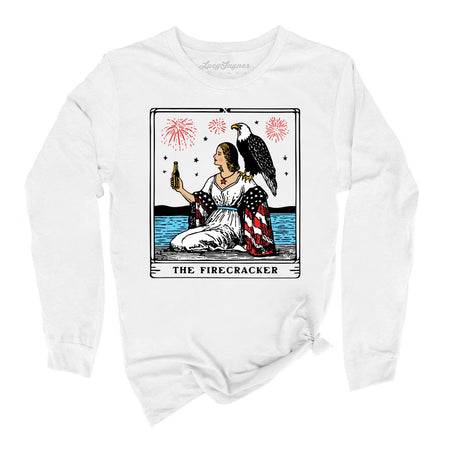The Firecracker Tarot Card Long Sleeve Tee