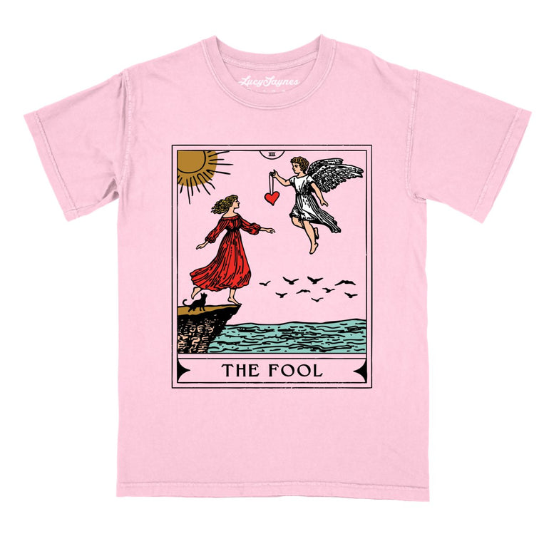 The Fool Tarot Card - Blossom - Comfort Colors Tee