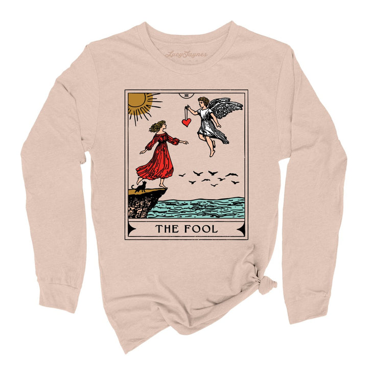 The Fool Tarot Card Long Sleeve Tee