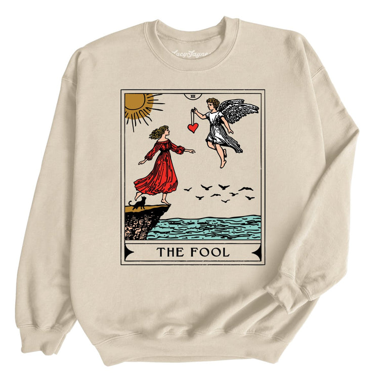 The Fool Tarot Card - Sand - Front