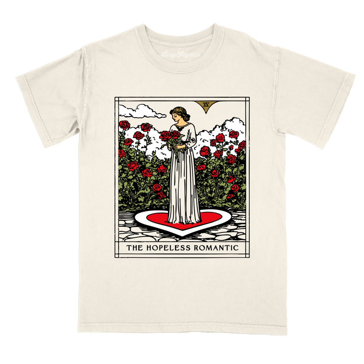 The Hopeless Romantic Tarot Card Comfort Colors Tee