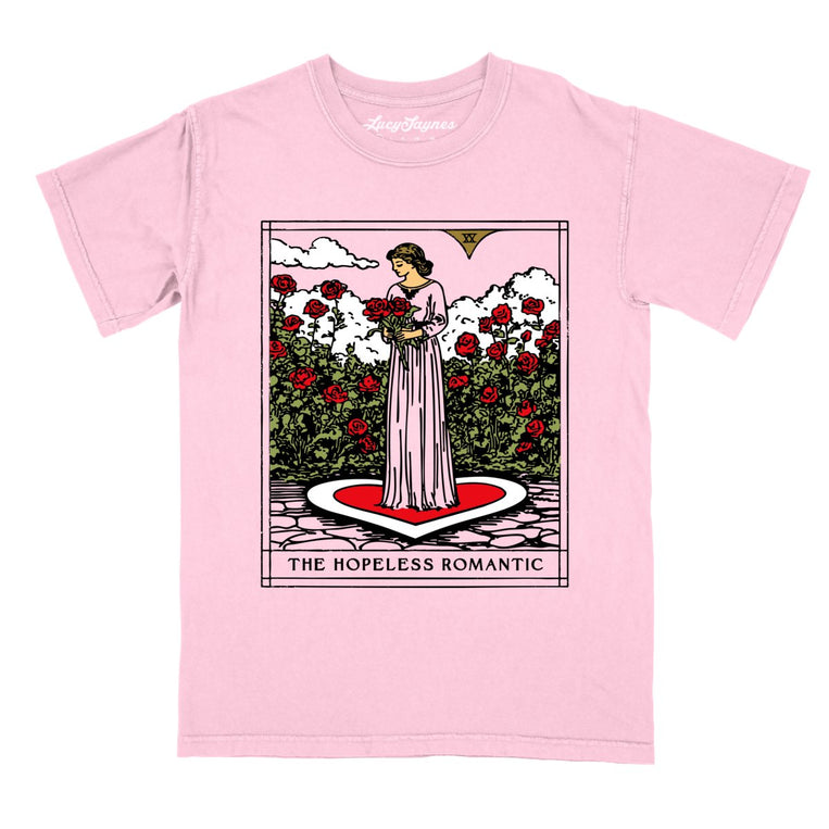The Hopeless Romantic Tarot Card - Blossom - Comfort Colors Tee