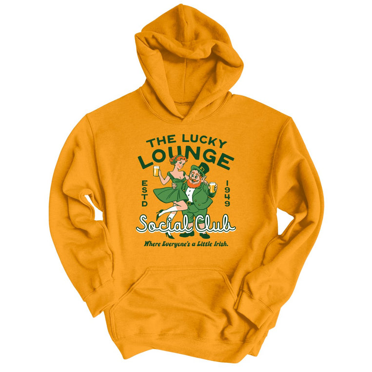 The Lucky Lounge Social Club - Gold - Unisex Hoodie