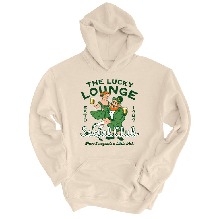The Lucky Lounge Social Club - Sand - Unisex Hoodie