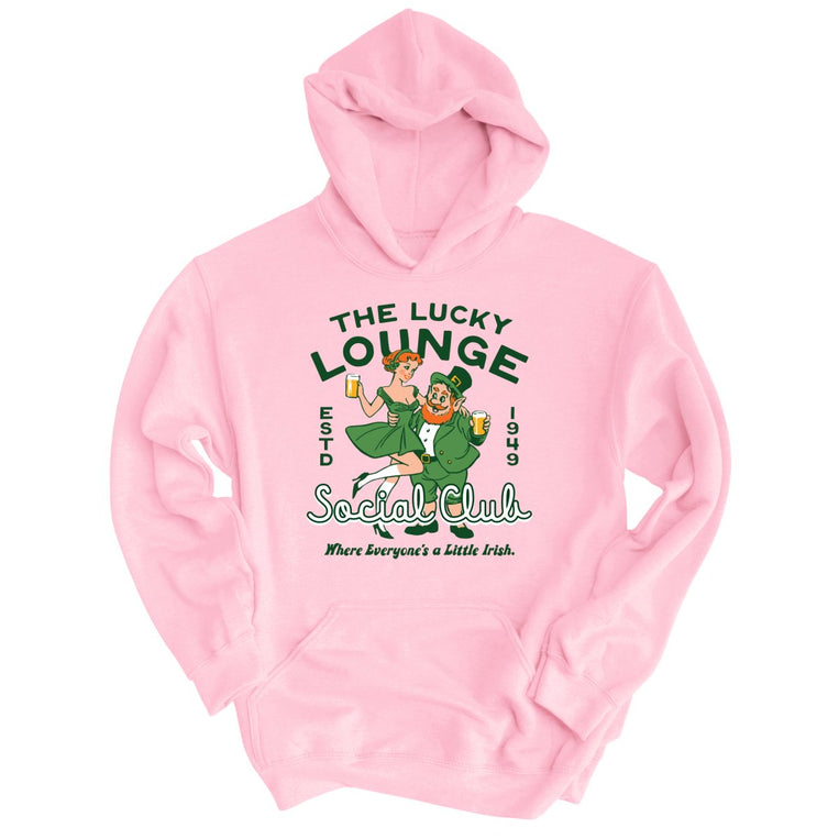 The Lucky Lounge Social Club - Light Pink - Unisex Hoodie