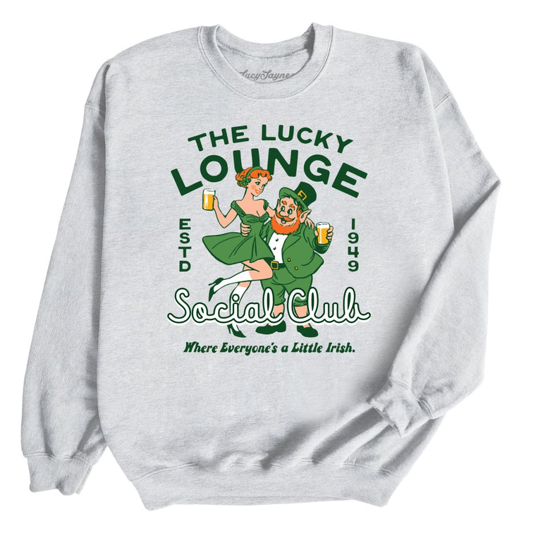 The Lucky Lounge Social Club - Ash - Unisex Sweatshirt