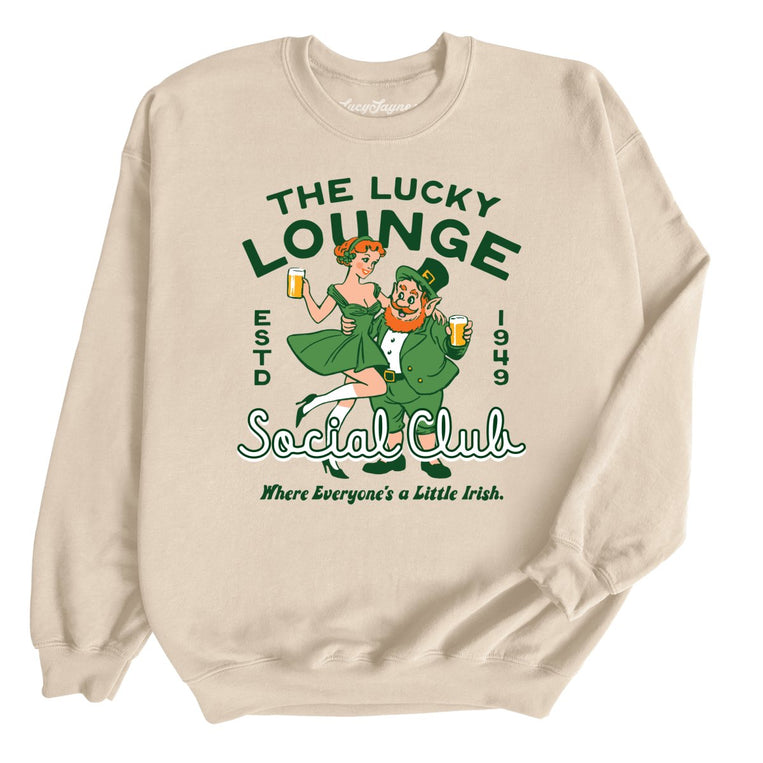 The Lucky Lounge Social Club - Sand - Unisex Sweatshirt