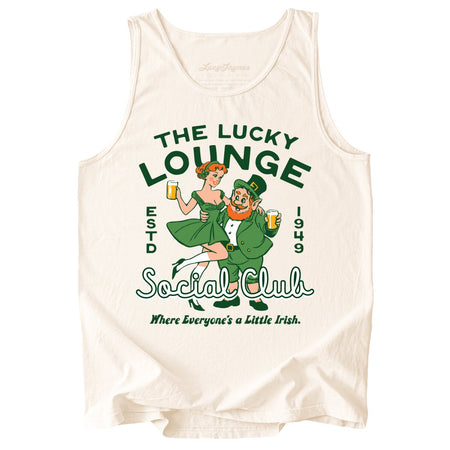The Lucky Lounge Social Club Comfort Colors Tank Top