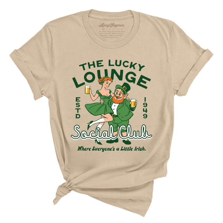 The Lucky Lounge Social Club - Tan - 