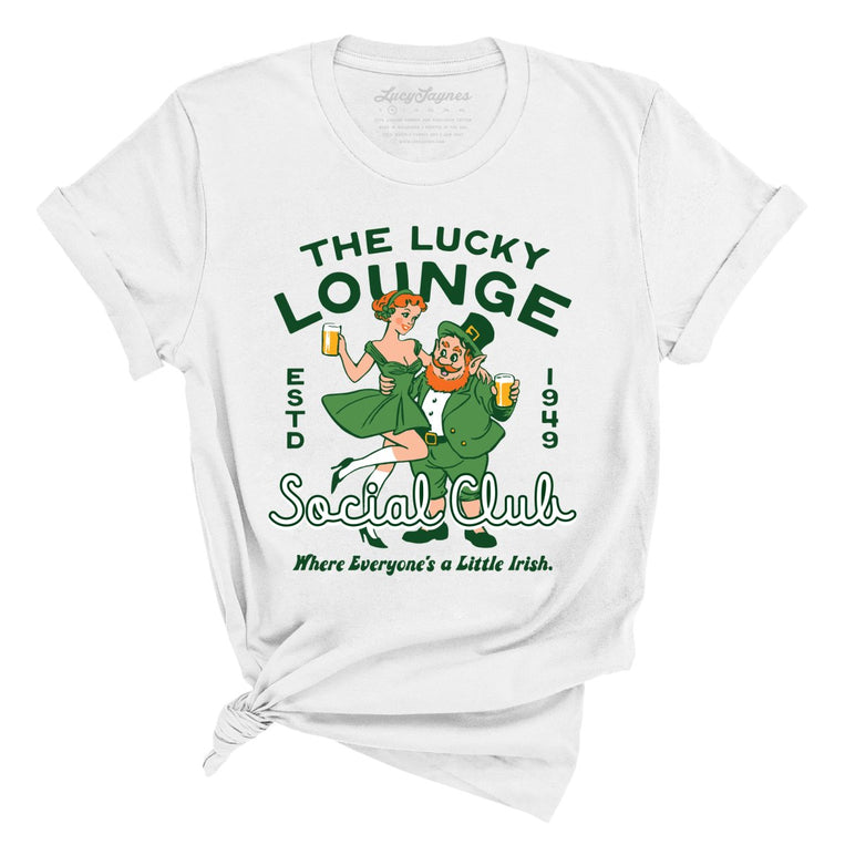 The Lucky Lounge Social Club - White - 