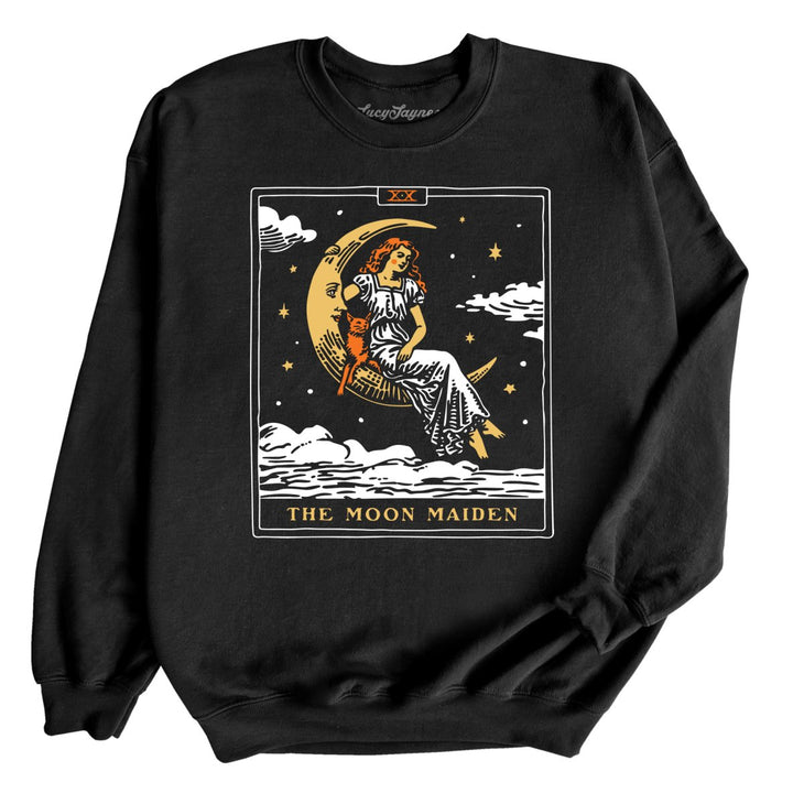 The Moon Maiden Tarot Card Sweatshirt