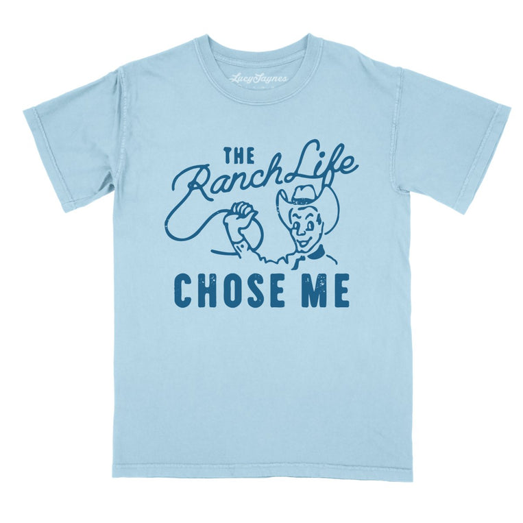 The Ranch Life Chose Me - Chambray - Full Front