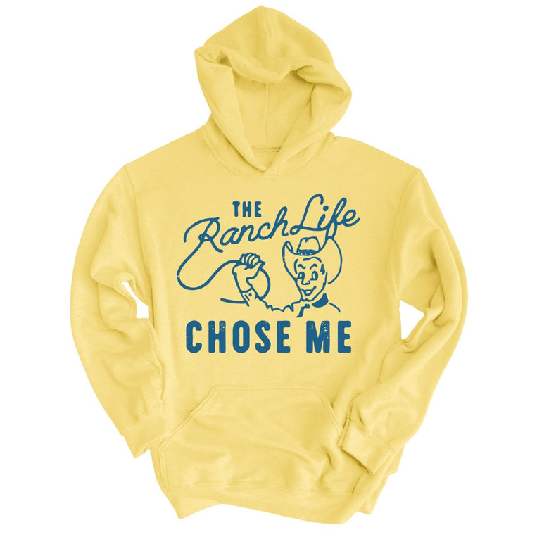 The Ranch Life Chose Me - Light Yellow - Full Front