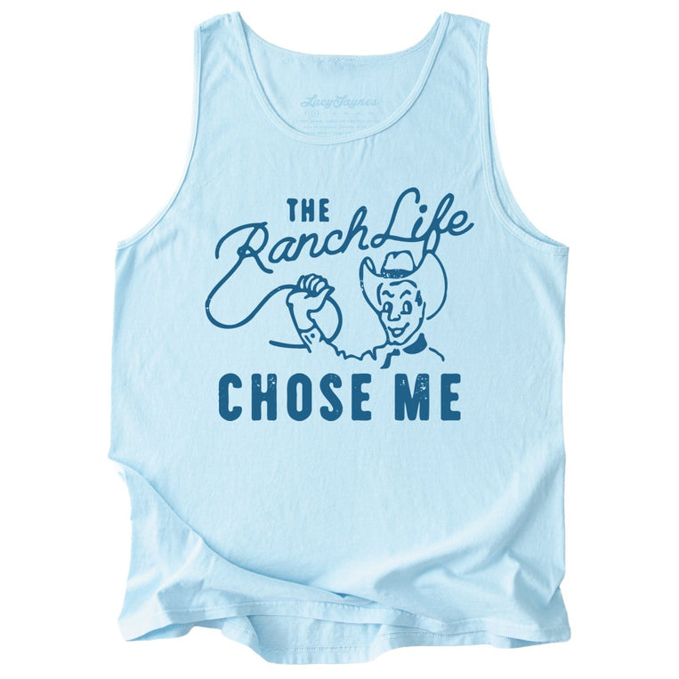 The Ranch Life Chose Me Comfort Colors Graphic Tank Top