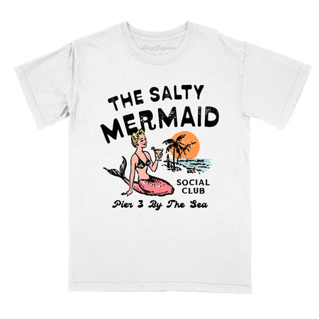 The Salty Mermaid Social Club Comfort Colors Tee