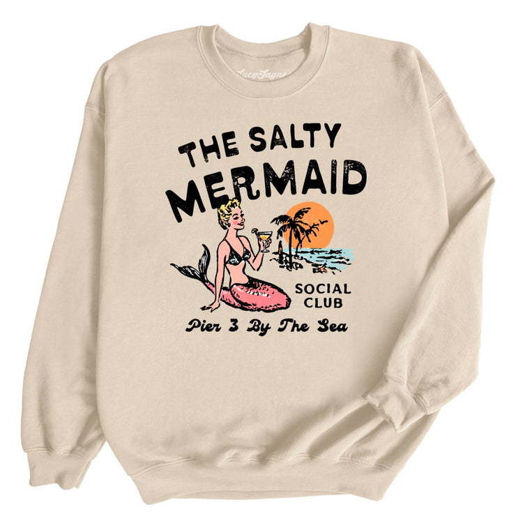 The Salty Mermaid Social Club - Sand - Unisex Sweatshirt
