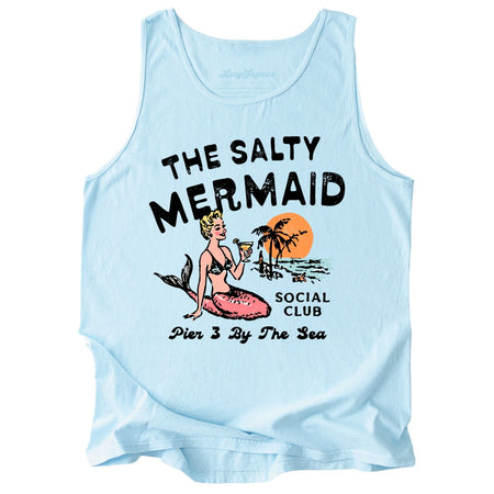 The Salty Mermaid Social Club Comfort Colors Tank Top