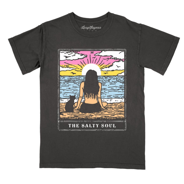 The Salty Soul Tarot Card Comfort Colors Tee
