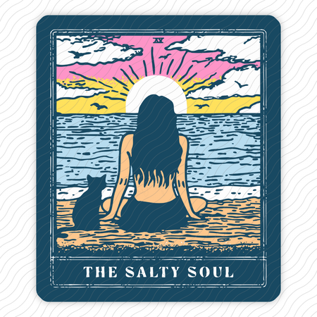 The Salty Soul Tarot Card Sticker