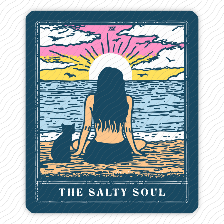 The Salty Soul Tarot Card - Sticker