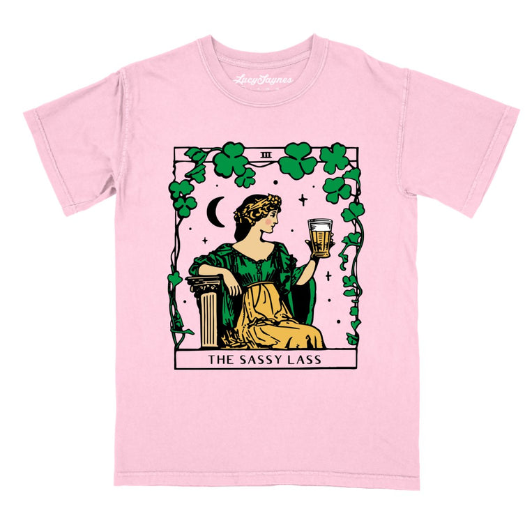 The Sassy Lass Tarot Card - Blossom - Comfort Colors Tee