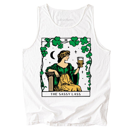The Sassy Lass Tarot Card Comfort Colors Tank Top