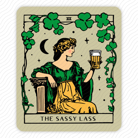 The Sassy Lass Tarot Card Sticker