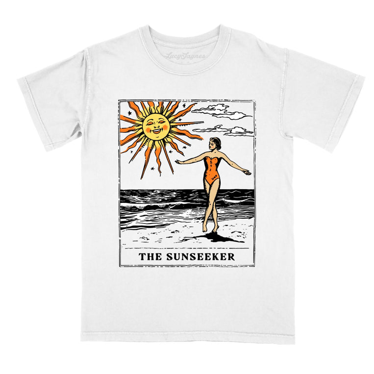 The Sunseeker Tarot Card - White - Full Front