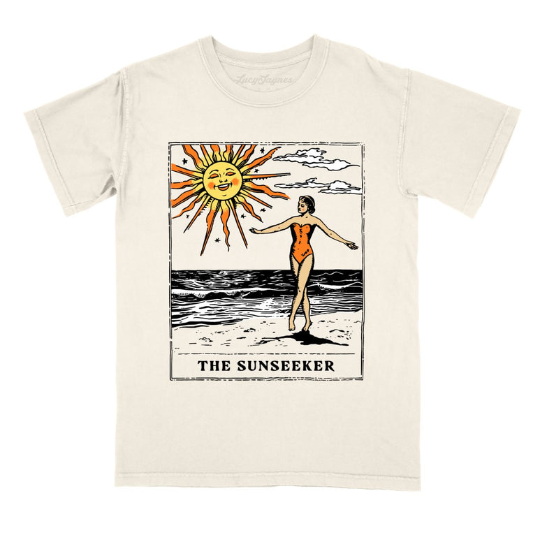 The Sunseeker Tarot Card - Ivory - Full Front