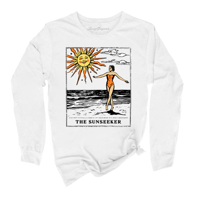 The Sunseeker Tarot Card - White - Full Front